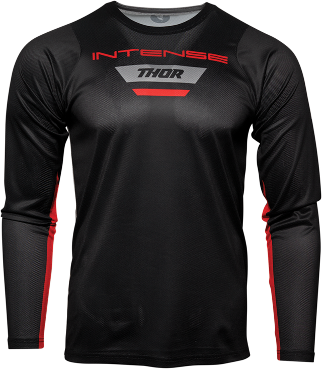THOR Intense Jersey - Long-Sleeve - Black/Gray - XL 5120-0066 - Cycle City Outdoors