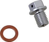 MOOSE RACING Magnetic Drain Plug - Honda | Yamaha T14-6085S - Cycle City Outdoors