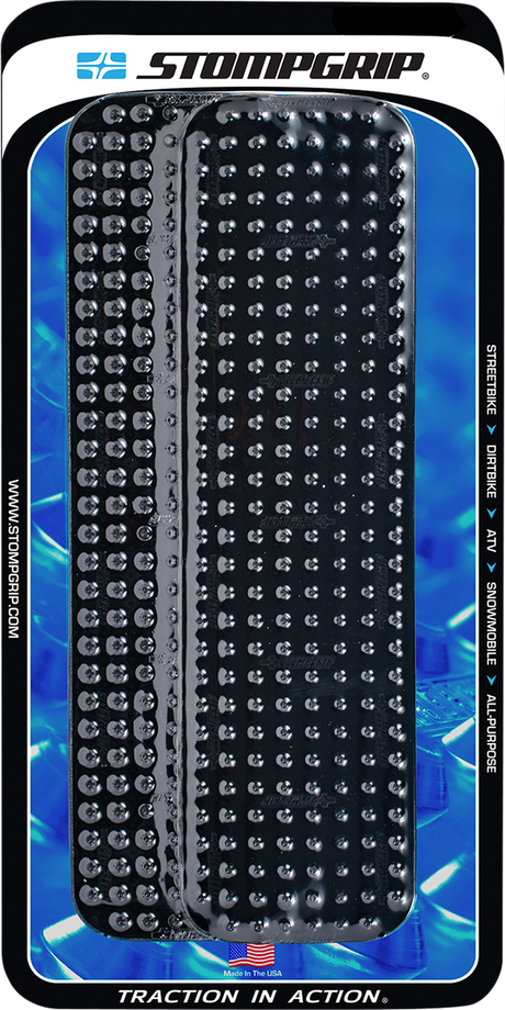 STOMPGRIP 33-10-0002B Grip Tape - Strips - Volcano - Black | Adventure/Off-Road