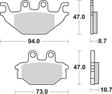 SBS Sintered Front Brake Pads - 810SI (Kymco / Arctic Cat / SYM / Can-Am / Kawasaki 2004–2019)