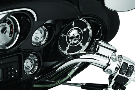 Kuryakyn Zombie Speaker Grills Chrome - Cycle City Outdoors
