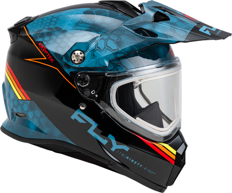 Trekker Cw Conceal Helmet Elec Shld Slate/Black/Red 2x - Cycle City Outdoors