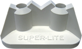 STUD BOY Double Backer Plates - White - For 2-Ply - 48 Pack 2512-P2-WHT