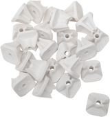 STUD BOY Single Backer Plates - White - 96 Pack 2513-P3-WHT