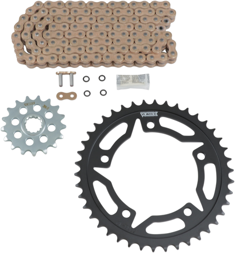 VORTEX CKG6415 Chain and Sprocket Kit - WSS - Gold - Suzuki GSX-S 750/Z | Street