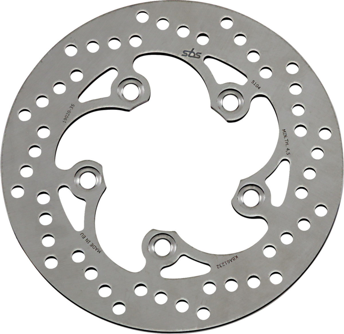 SBS Brake Rotor, Rear - 5104 (Suzuki GSX-R600 / GSX-R750 / GSX-R1000 1986–2021)