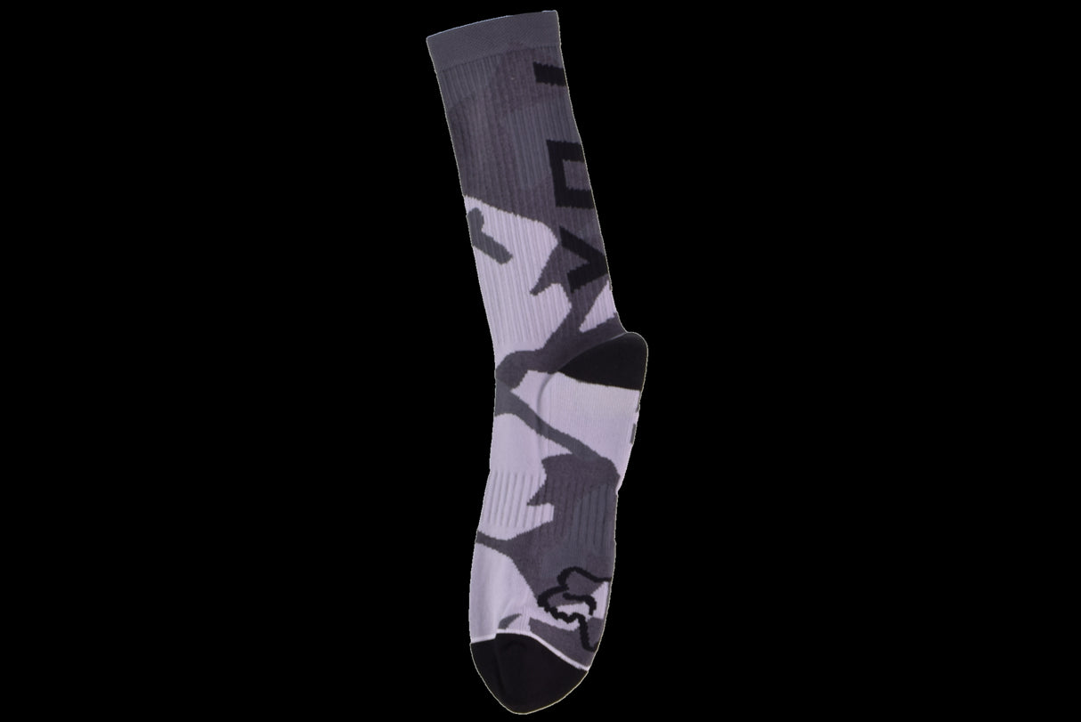 Fox Racing - Camo Cushioned Crew Sock - Black Camo - L/XL