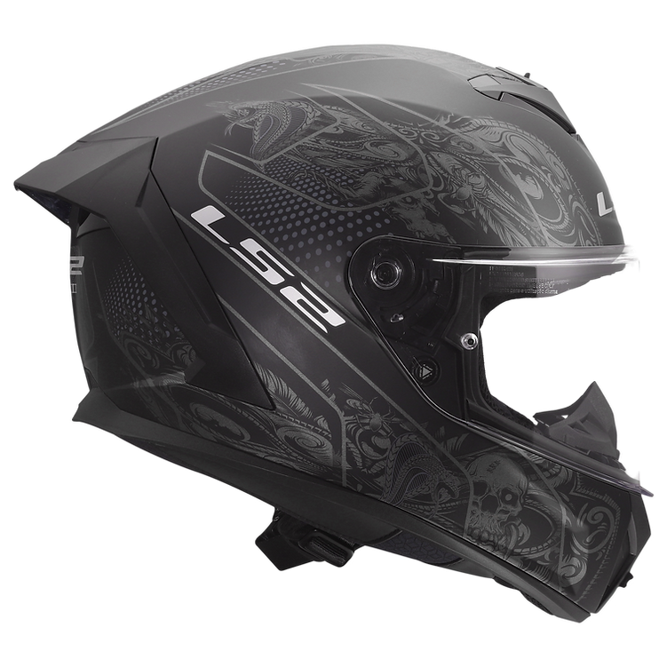 LS2 Rapid III Motorcycle Helmet Crypt Matte Black