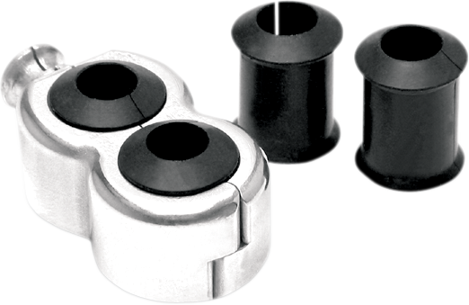 MOTION PRO Cable Clamp - Dual - Chrome 11-0050