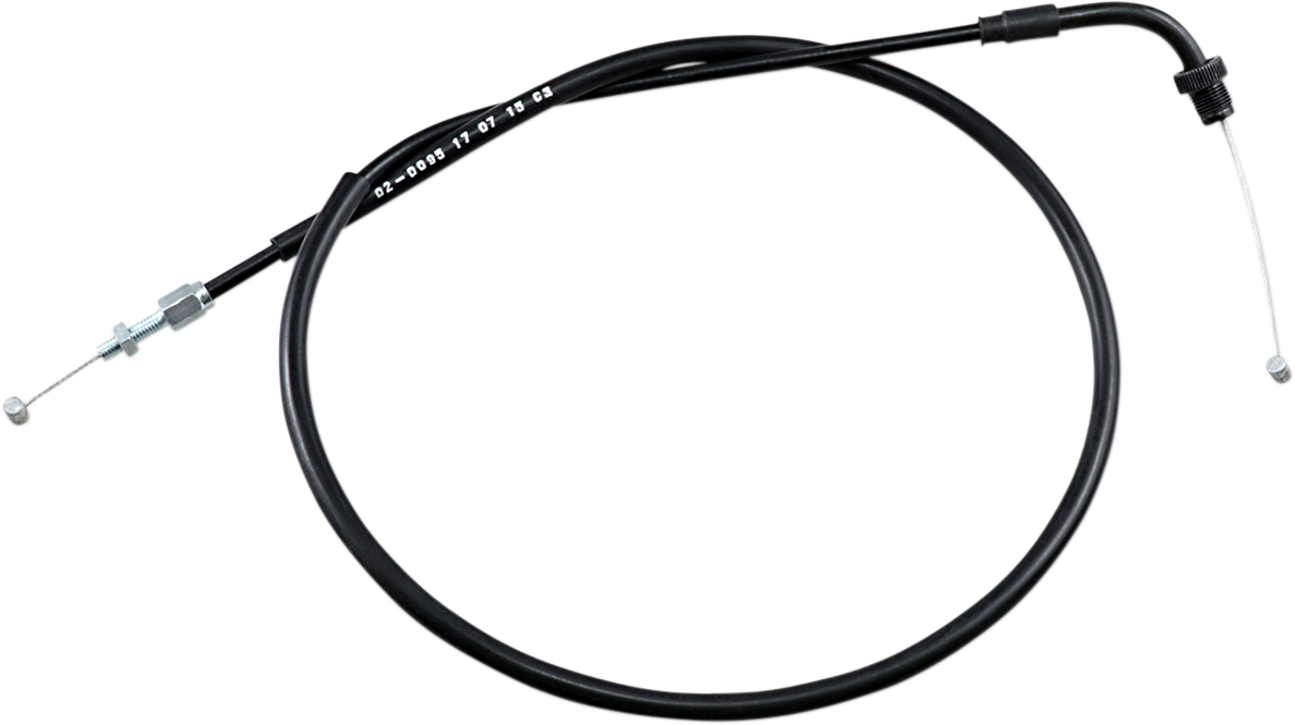 MOTION PRO Black Vinyl Throttle Cable - Push - Honda 02-0095