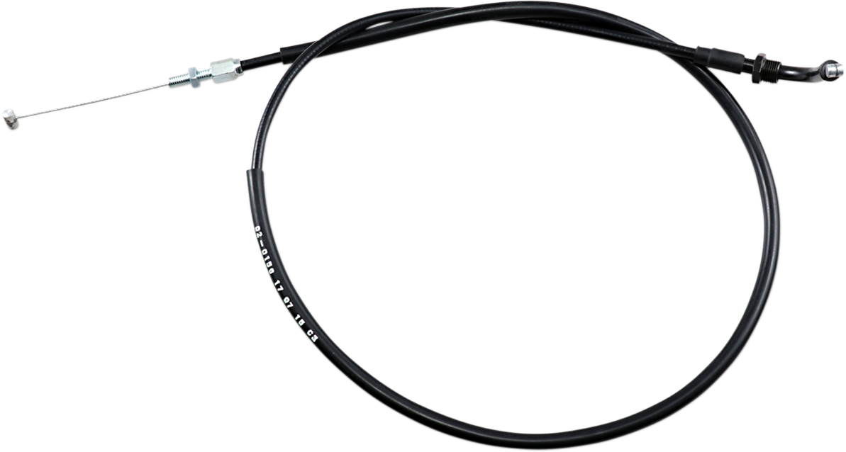 MOTION PRO Black Vinyl Throttle Cable - Push - Honda 02-0156