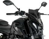 Puig Hi-Tech Parts 20618F New Generation Windscreen - 12-1/2" - Dark Smoke - MT-07 | Street