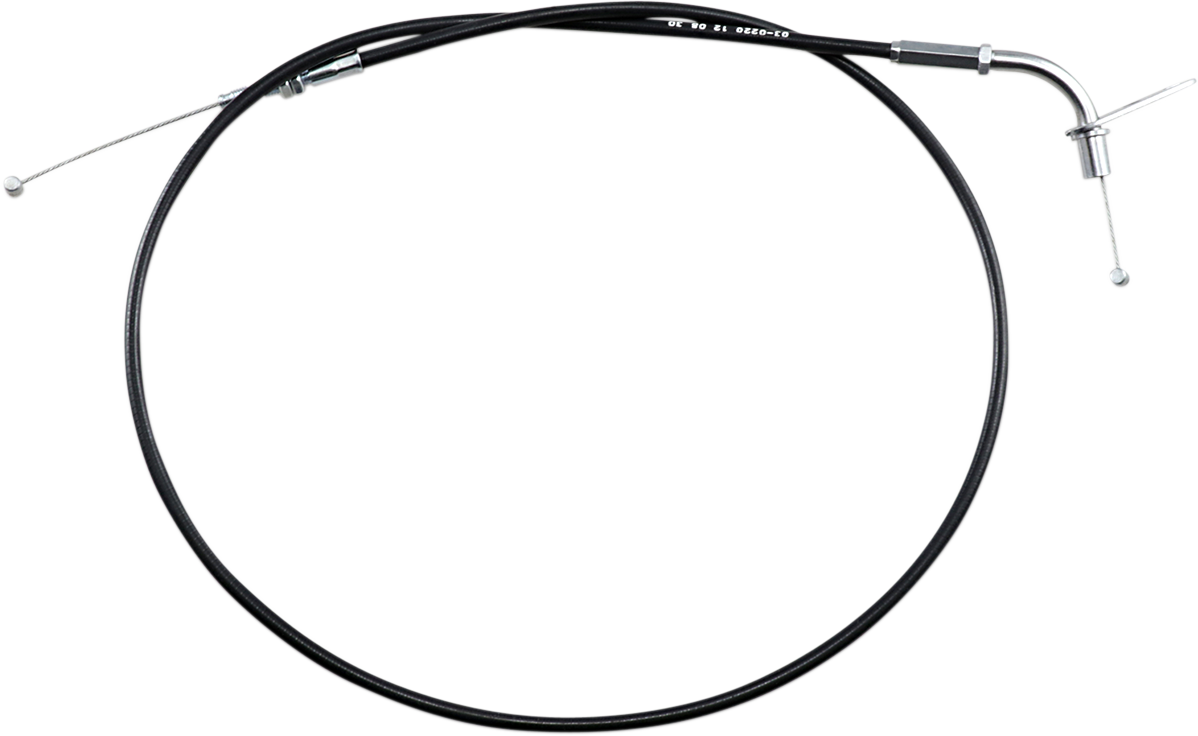MOTION PRO Black Vinyl Throttle Cable - Pull - Kawasaki 03-0220