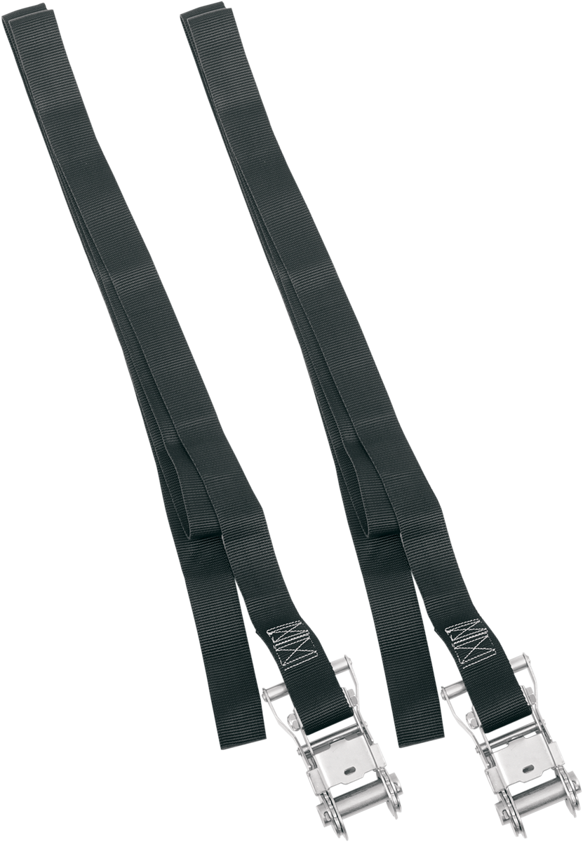 Powertye Mfg. 30082 Endless Ratchet Tie-Down Straps - 1-1/2" x 8' - Black | Adventure/ATV/UTV