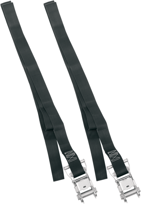 Powertye Mfg. 30082 Endless Ratchet Tie-Down Straps - 1-1/2" x 8' - Black | Adventure/ATV/UTV