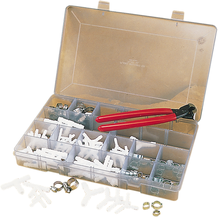MOTION PRO Fuel Line Fittings - Y-Connector - 1/4" - 10-Pack 12-0015