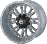 MOOSE UTILITY Wheel - 399X - Rear - Gray - 12x8 - 4/156 - 4+4 399MO128156KG4