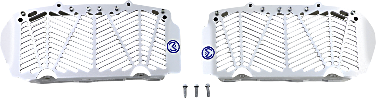 MOOSE RACING Billet Radiator Guards - Silver - Gas Gas/Husqvarna/KTM 12-1116 - Cycle City Outdoors