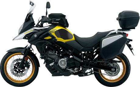 STOMPGRIP 55-10-0124-1B Tank Grips - Volcano - Black - Suzuki - V-Strom '19-'22 | Street