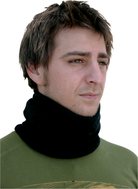 ZAN HEADGEAR Microfleece Neck Gaiter - Black WFMFN114