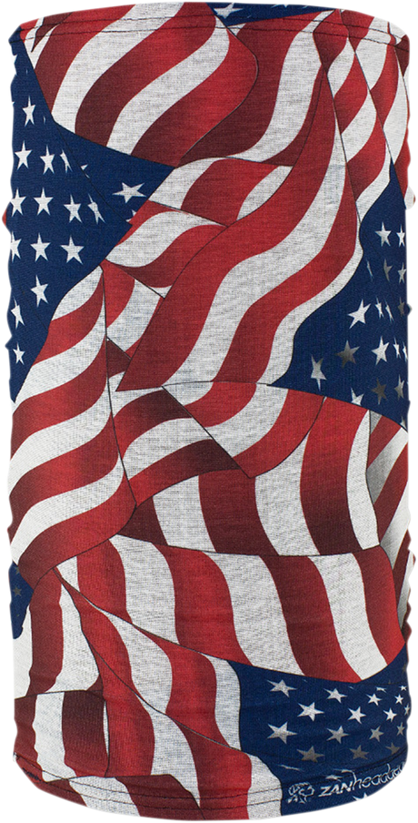 ZAN HEADGEAR Motley Tube? Fleece Lined - Wavy American Flag TF265
