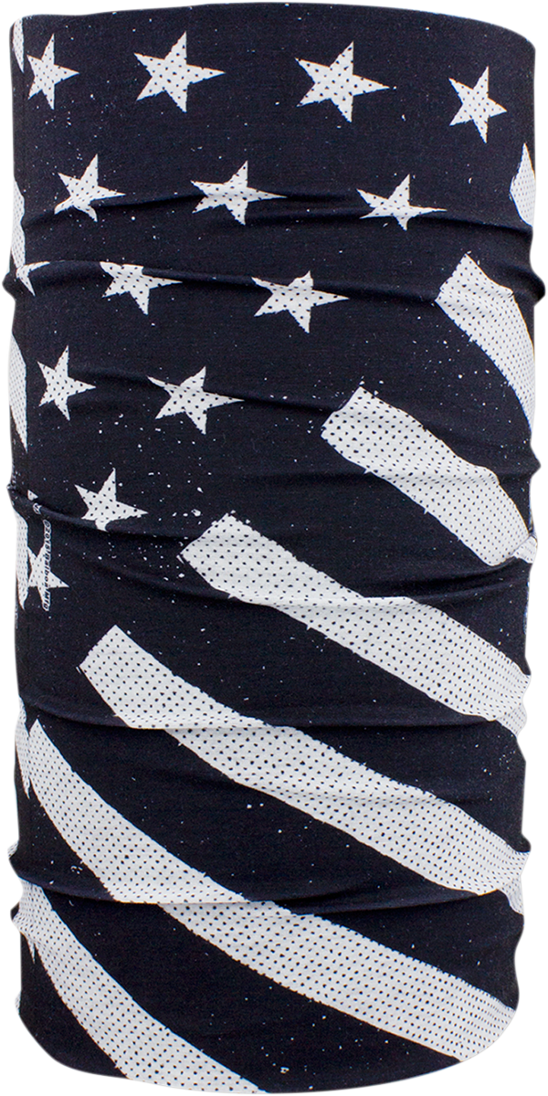 ZAN HEADGEAR Motley Tube? - Black/White Flag T091