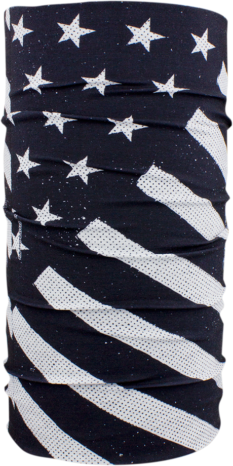 ZAN HEADGEAR Motley Tube? - Black/White Flag T091