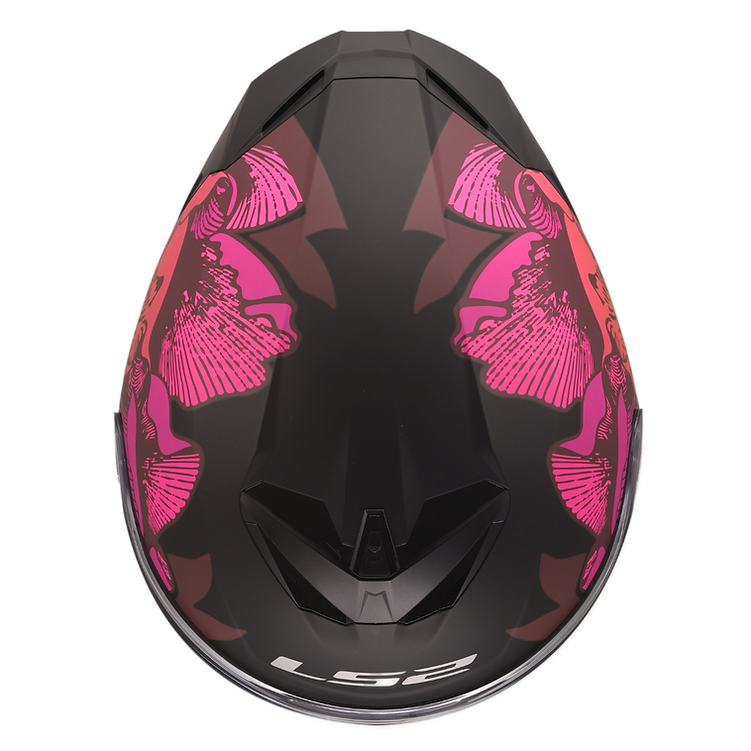LS2 Rapid III Motorcycle Helmet Poppies