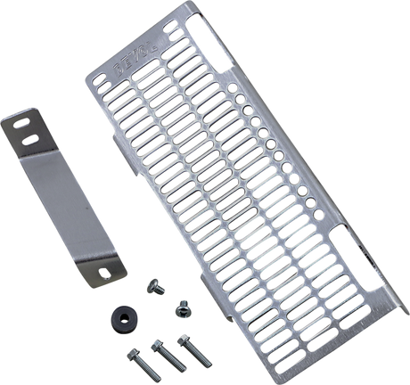 DEVOL Radiator Guard - Brushed Aluminum - Suzuki 0101-4501