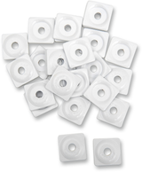 WOODY'S Support Plates - White - 5/16" - 48 Pack ASW2-3815-48