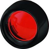 Kuryakyn Deep Dish Bezels Red Lens Gloss Black - Cycle City Outdoors