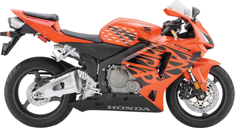STOMPGRIP 55-10-0017C Tank Grips - Volcano - Clear - Honda - CBR '03-'07 | Street