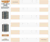 WOODY'S Studding Template - Track - 141" - 3" Pitch 300S-TEMP
