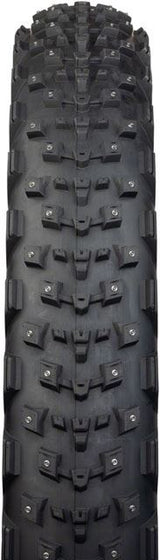 45NRTH Dillinger 4 Studded Fat Bike Tire - 27.5x4.0 Tan | 168 Large Concave Carbide Aluminum Studs | 60 TPI Tubeless