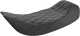 SADDLEMEN Renegade Solo Seat - Lattice Stitched - Black - FLH '97-'07 897-06-002LS