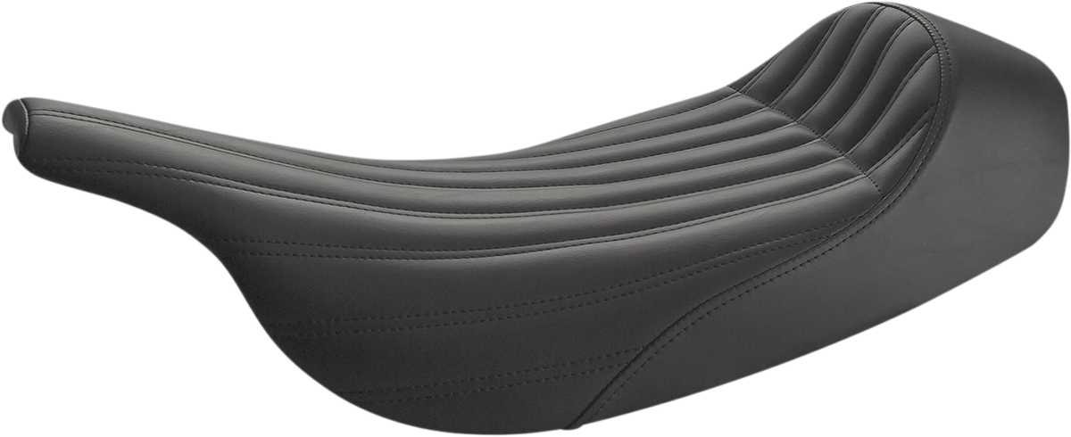SADDLEMEN Knuckle Solo Seat - Ribbed - Black - FLH/FLT '97-'07 897-07-0023
