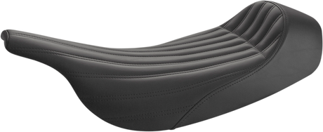 SADDLEMEN Knuckle Solo Seat - Ribbed - Black - FLH/FLT '97-'07 897-07-0023