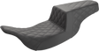 SADDLEMEN Step-Up Seat - Full Lattice Stitch - Black 897-07-175