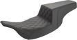 SADDLEMEN Step-Up Seat - Front Lattice Stitch - Black 897-07-172