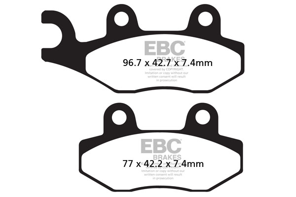 EBC FA-R Series Sintered Brake Pads - FA135R (Kawasaki / Yamaha / Can-Am / Hisun / Massimo / Bennche 1987–2025)