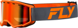 Yth Focus Snow Goggle Char/Org W/ Red Mirror/Amber Lens - Cycle City Outdoors