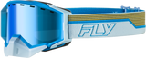 Zone Elite Sn Goggle Bl/Lt Gry W/Dark Blue Mir/Plrzd Amb Lens