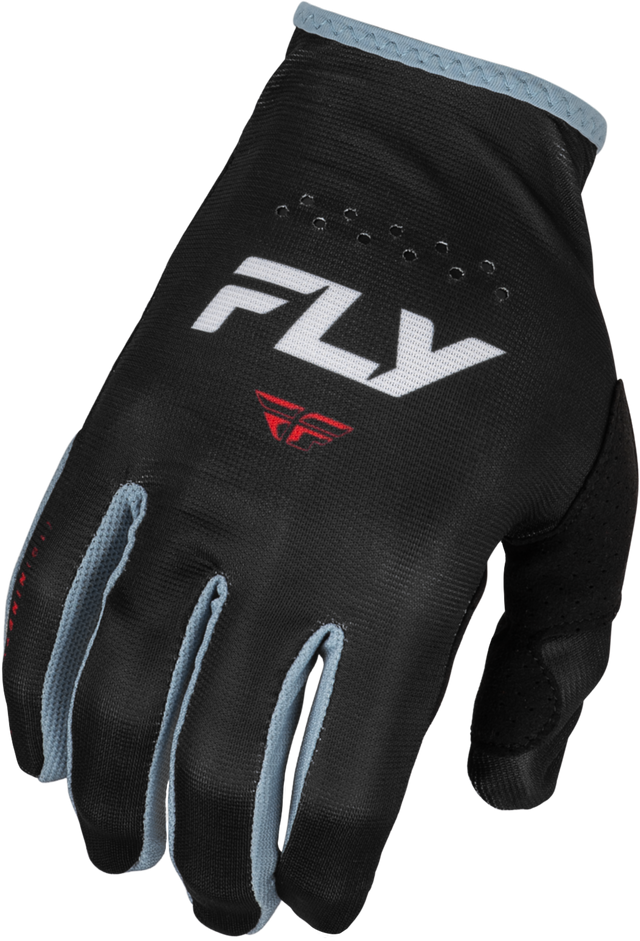 Lite Gloves Black/White/Red Lg - Cycle City Outdoors