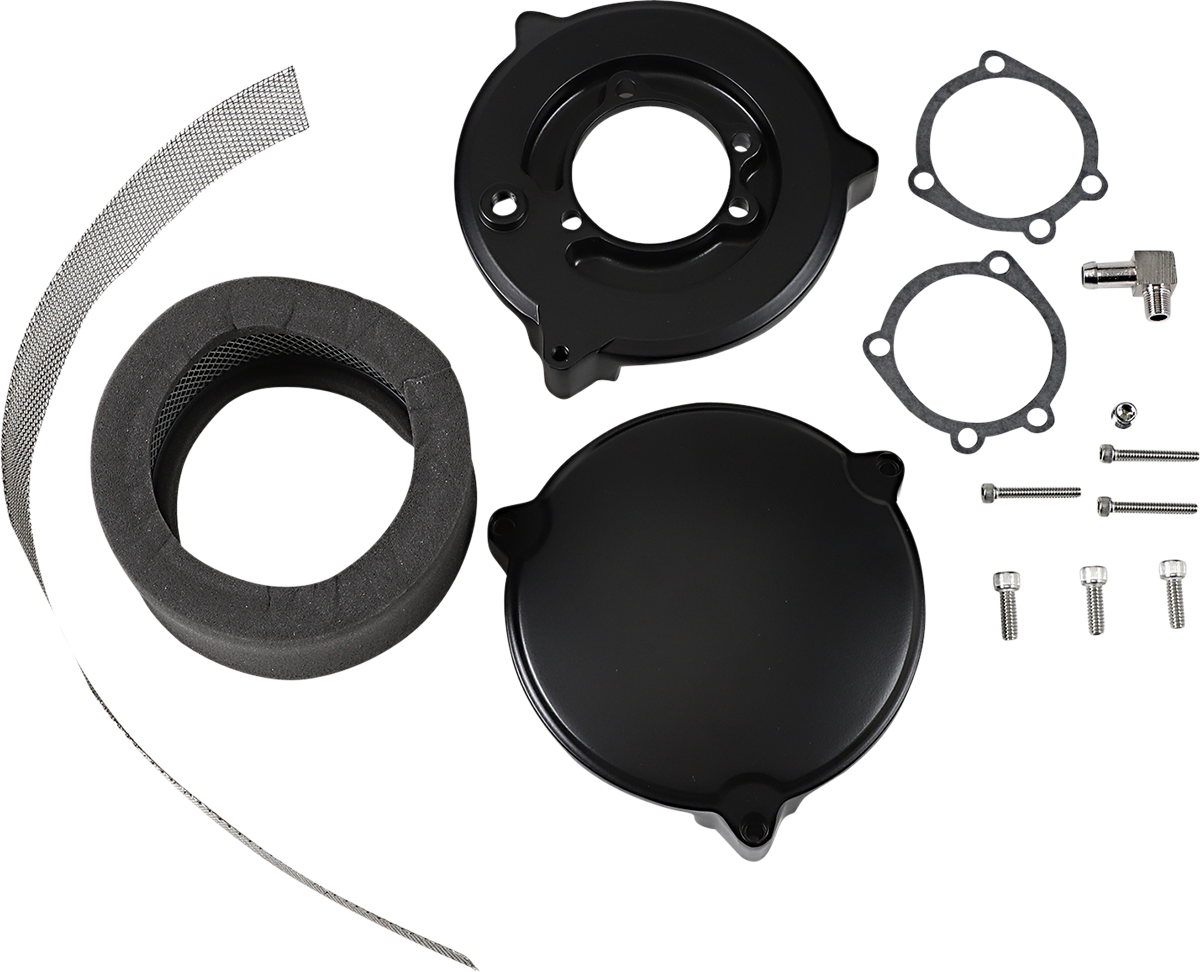 DRAG SPECIALTIES High Performance 6" Dragtron* II Air Cleaner Kit - Black 121160