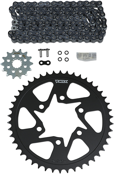 VORTEX CK6392 Chain and Sprocket Kit - HFRS - Black - Kawasaki Z650/RS | Street