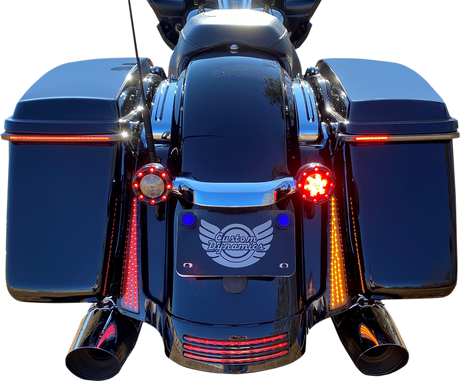 Custom Dynamics Panel Lights - Black - Smoke Lens CD-FASCIADCBCMB - Cycle City Outdoors
