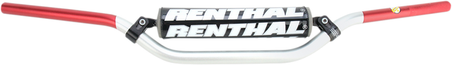 RENTHAL Handlebar - 7/8" - 966 - Reed/Windham - Silver/Red 96605SR01185