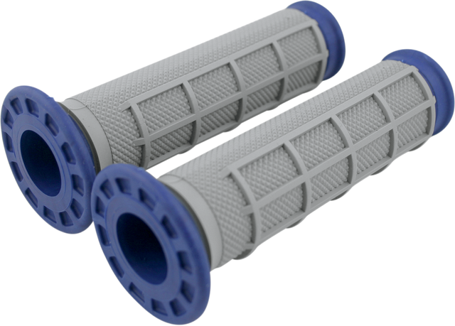 RENTHAL Grips - Dual Compound - Half Waffle - ATV - Blue G170 - Cycle City Outdoors