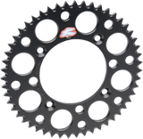 RENTHAL Rear Sprocket - Aluminum - 50 Tooth - Black - Yamaha 150U-520-50GBBK