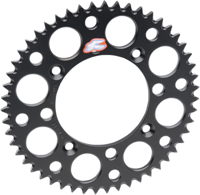 RENTHAL Rear Sprocket - Aluminum - 50 Tooth - Black - Yamaha 150U-520-50GBBK